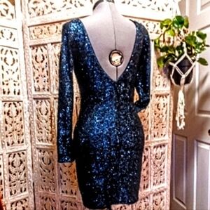 Backless Sequin NYE Dress